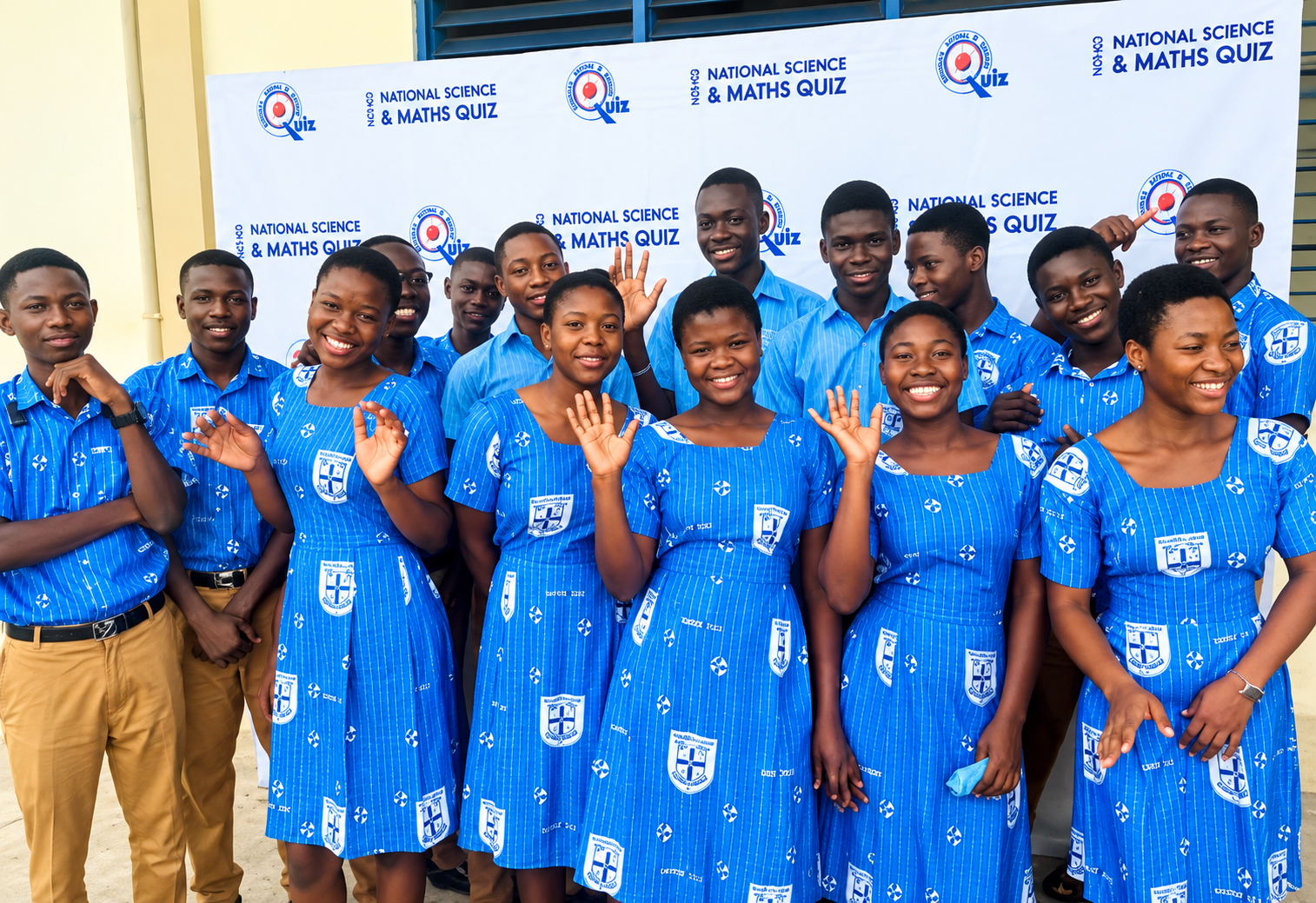 Techiman Senior High School students on campus